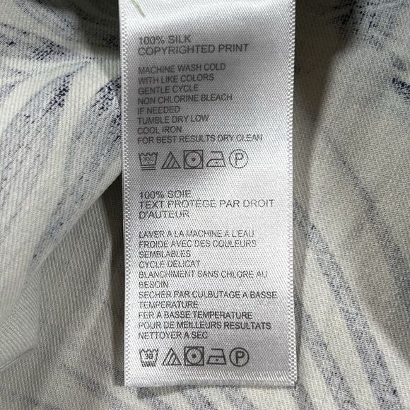 Tommy Bahama Camp Shirt Shirt Men Large Green‎ Blue Goa Gardens Tropical Silk - Picture 8 of 9